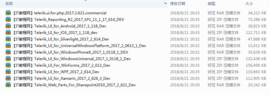 Telerik Controls 2017 Q2 sp1 开发版_NET教程