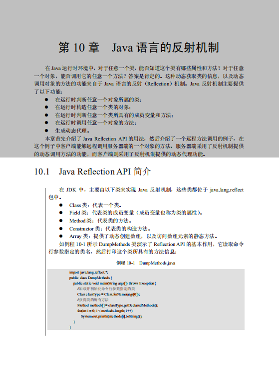 java语言的反射机制教程 中文PDF