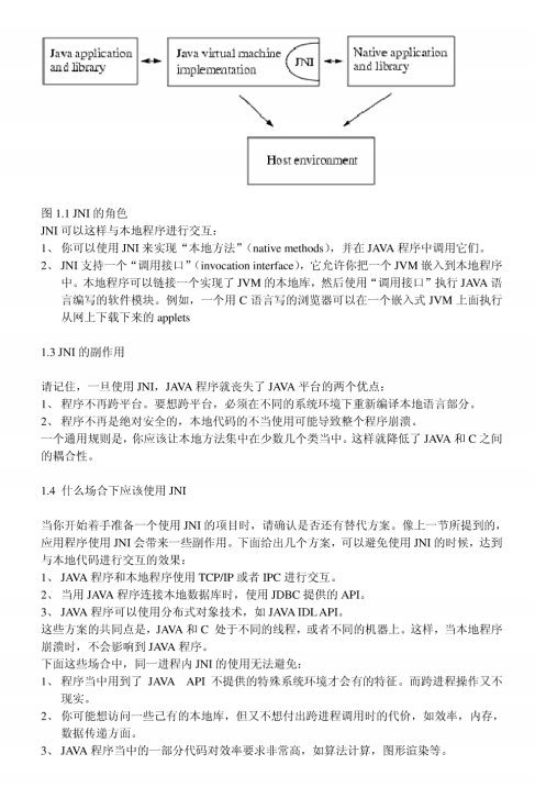JNI编程指南 中文PDF