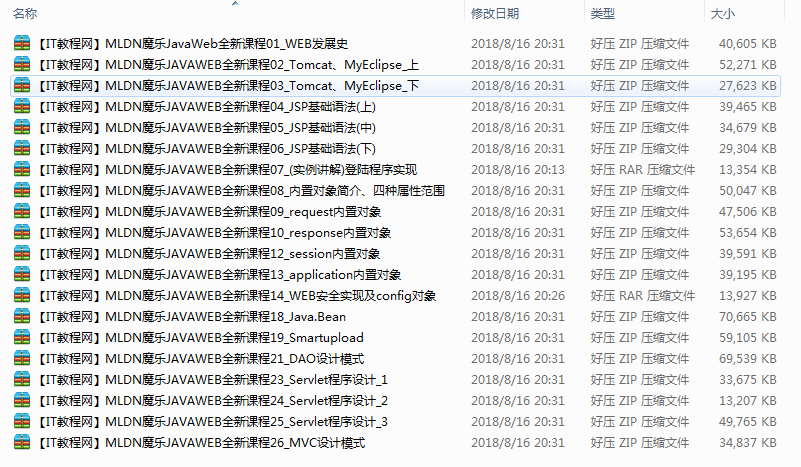 MLDN魔乐JAVA Web全新视频教程（20讲）