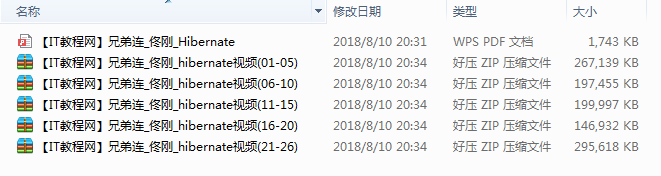 佟刚hibernate视频教程（26集）