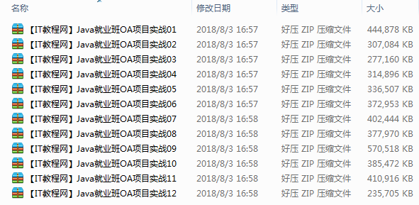 Java就业班OA项目实战培训视频【12讲】