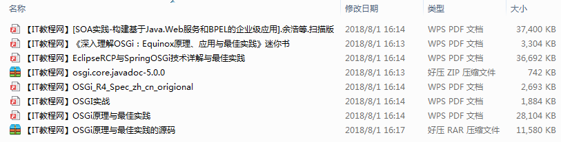 OSGi相关框架学习资料