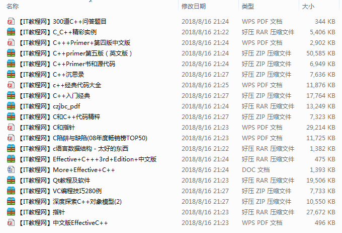 C++入门到提高经典电子书合集