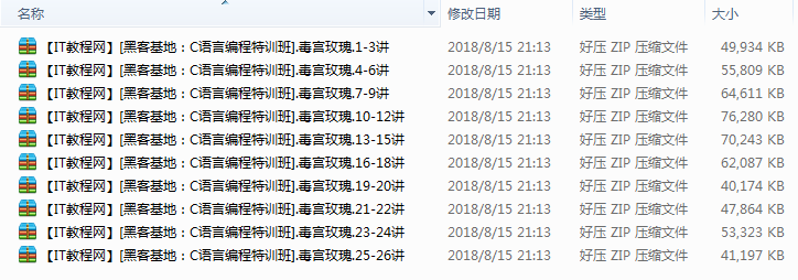 毒宫玫瑰C语言编程特训视频26讲