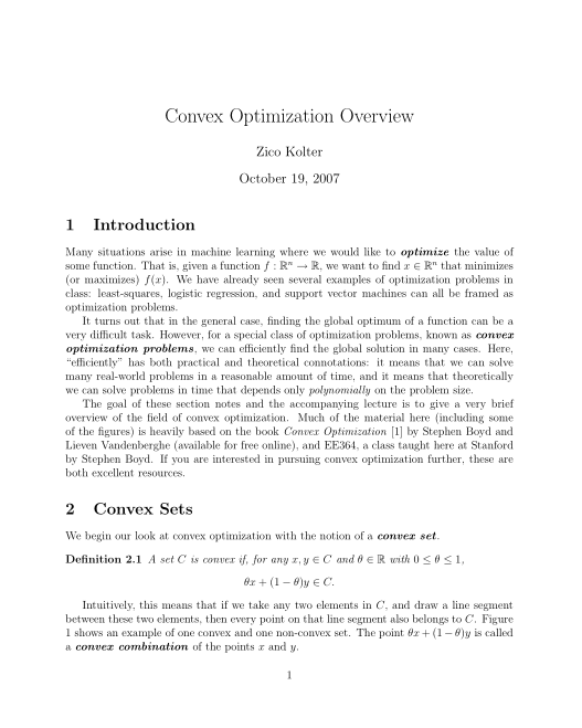 斯坦福大学机器学习课程原始讲义 英文pdf_Python教程