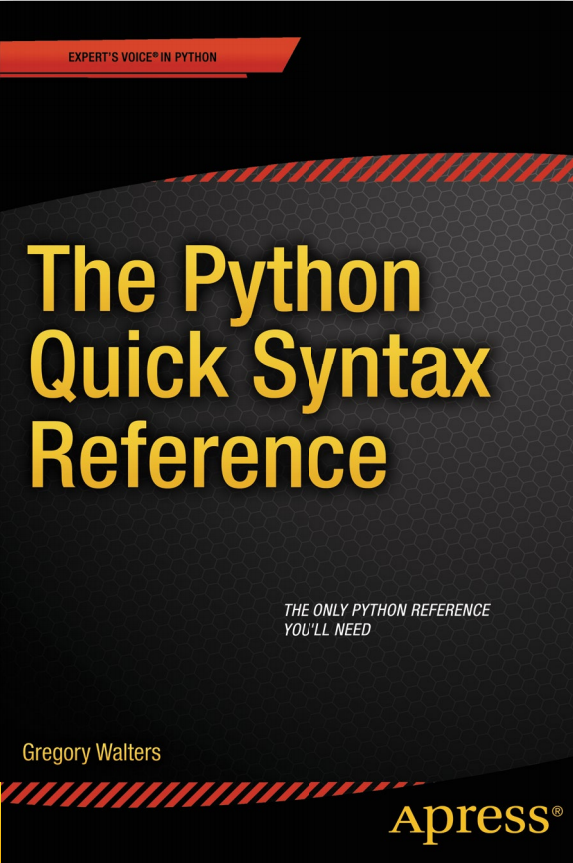 The Python Quick Syntax Reference 英文PDF_Python教程