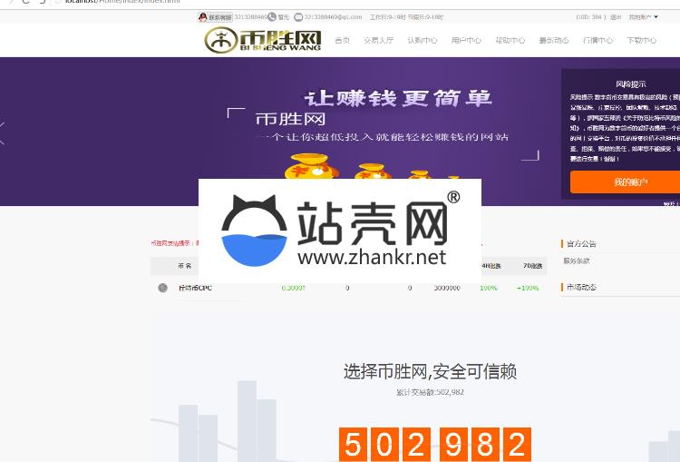 ThinkPHP币胜网众筹委托虚拟数字交易平台网站源码_源码下载